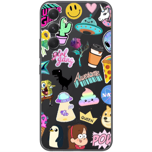 Samsung Galaxy A25 Cartoon queen Transparent Silicone TPU Θήκη
