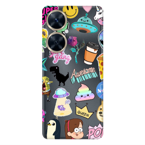Huawei Nova 11i Cartoon queen Transparent Silicone TPU Θήκη