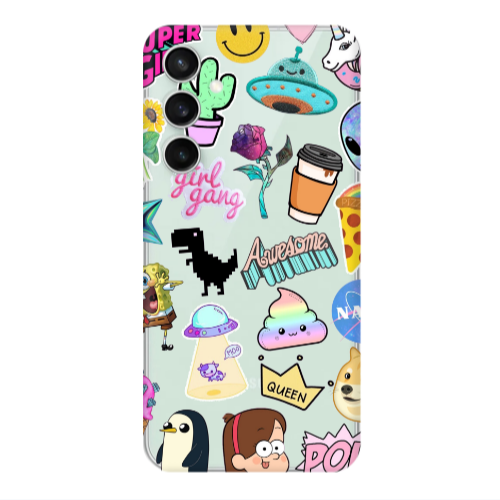 Samsung S24 Plus Cartoon queen Transparent Silicone TPU Θήκη
