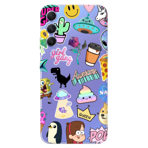 Samsung A16 Cartoon queen Transparent Silicone TPU Θήκη