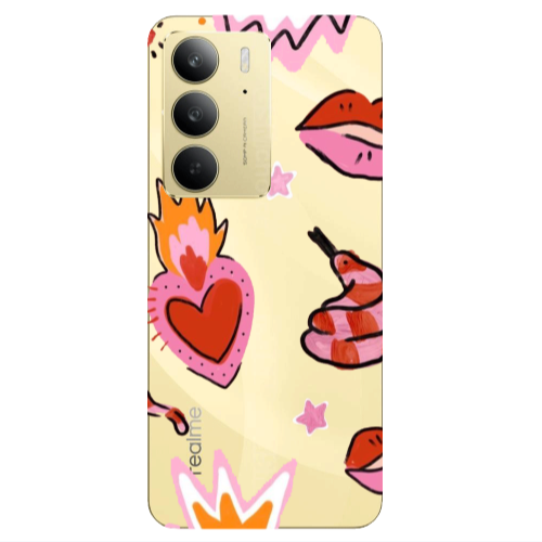 Realme C 75 Snake heart Transparent Silicone TPU Θήκη