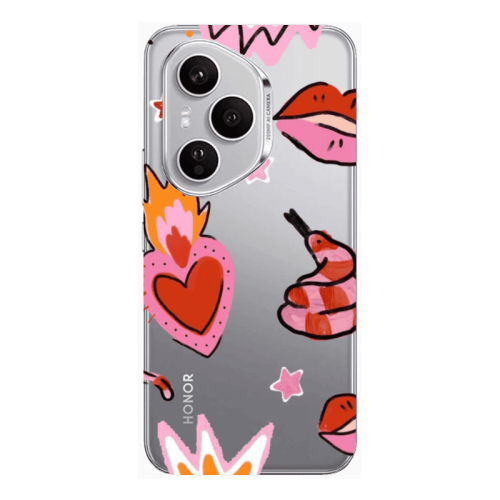 Honor Magic 400 Pro Snake heart Transparent Silicone TPU Θήκη