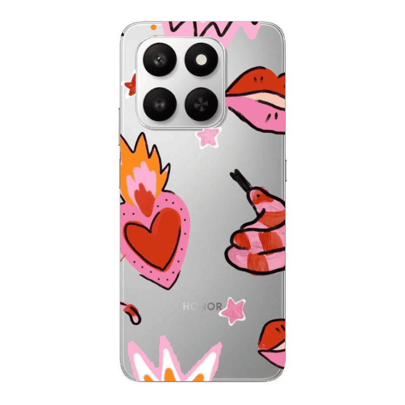 Honor Magic 400 Smart Snake heart Transparent Silicone TPU Θήκη