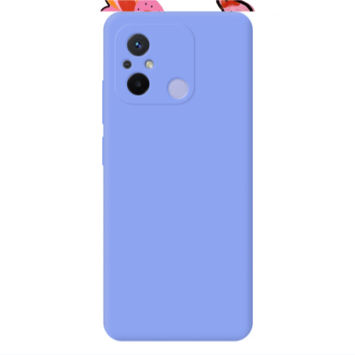 Xiaomi Redmi 12C Snake heart Light Purple Colored Silicone TPU Θήκη