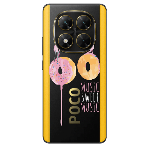 Xiaomi Poco X7 Donut earphone Transparent Silicone TPU Θήκη