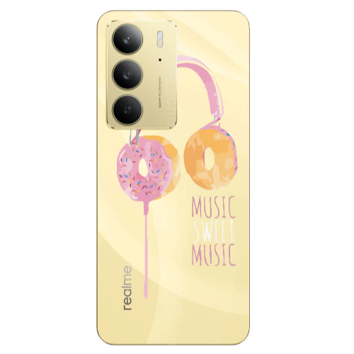 Realme C 75 Donut earphone Transparent Silicone TPU Θήκη