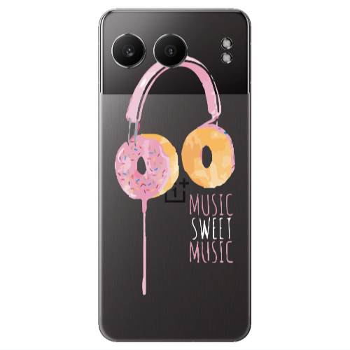 Oneplus Nord 4 Donut earphone Transparent Silicone TPU Θήκη