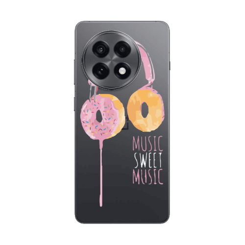 Oneplus 13 5G Donut earphone Transparent Silicone TPU Θήκη