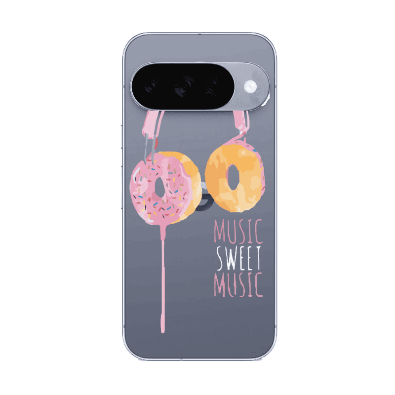 Google Pixel 10 Donut earphone Transparent Silicone TPU Θήκη