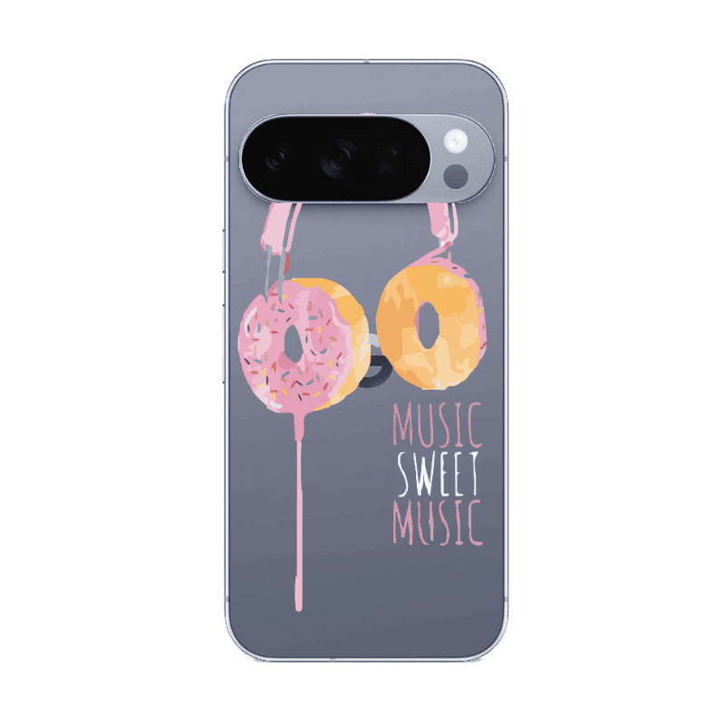 Google Pixel 10 Pro Donut earphone Transparent Silicone TPU Θήκη