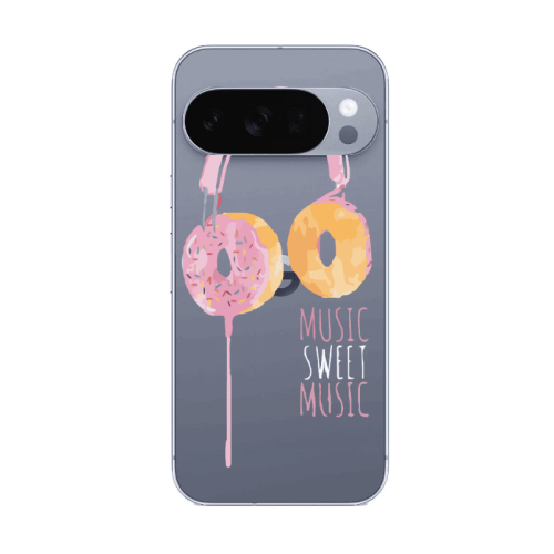 Google Pixel 10 Pro XL Donut earphone Transparent Silicone TPU Θήκη