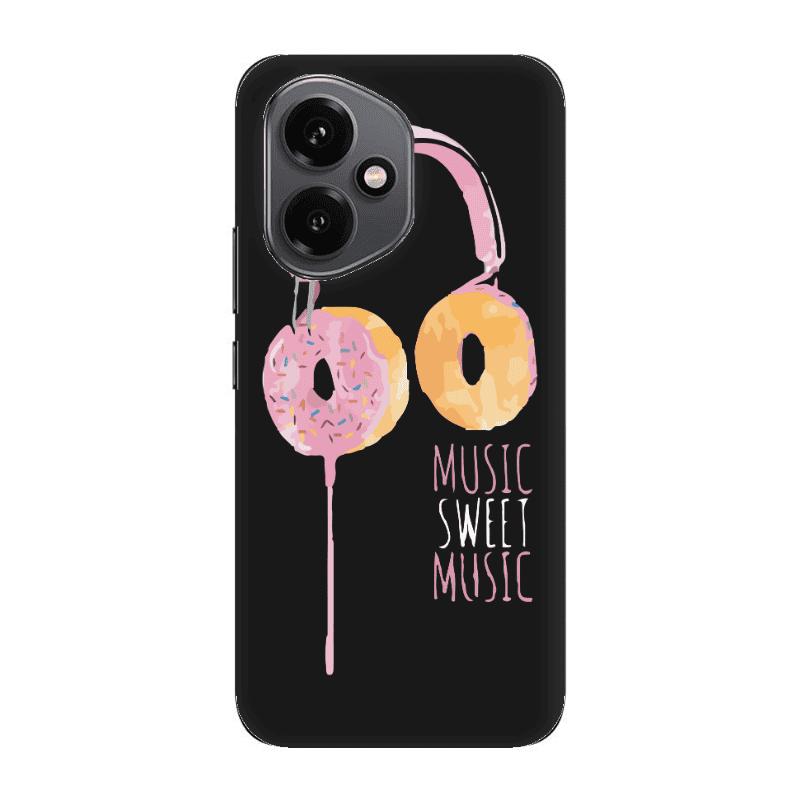 Honor Magic 400 Donut earphone Black Colored Silicone TPU Θήκη