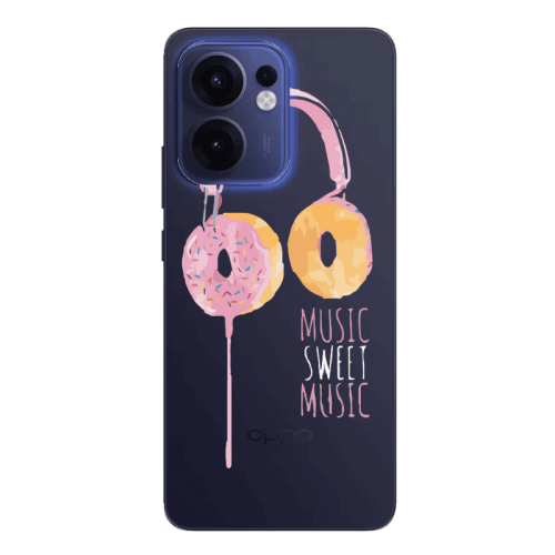Oppo Reno13 FS Donut earphone Transparent Silicone TPU Θήκη
