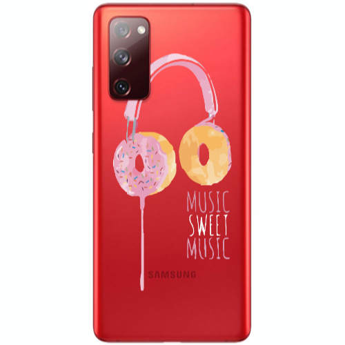 Samsung S20 FE Donut earphone Transparent Silicone TPU Θήκη