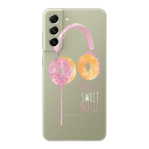Samsung S22 Donut earphone Transparent Silicone TPU Θήκη