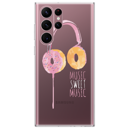 Samsung S22 Ultra Donut earphone Transparent Silicone TPU Θήκη