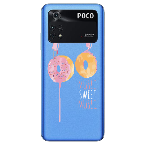 Xiaomi Poco M4 Pro 4G Donut earphone Transparent Silicone TPU Θήκη