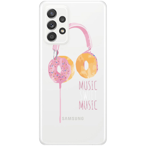 Samsung A23 Donut earphone Transparent Silicone TPU Θήκη