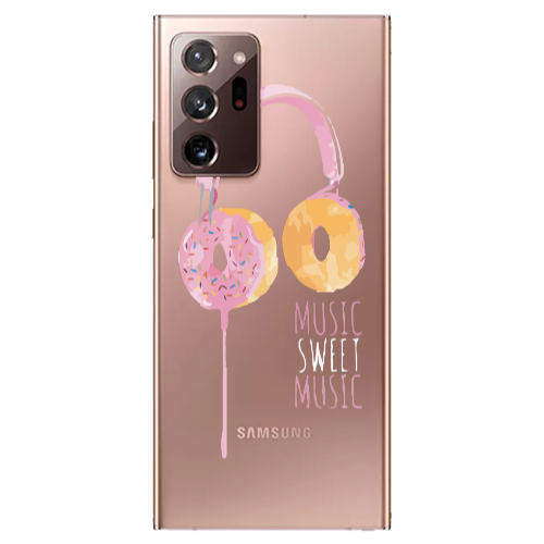 Samsung Note 20 Ultra Donut earphone Transparent Silicone TPU Θήκη