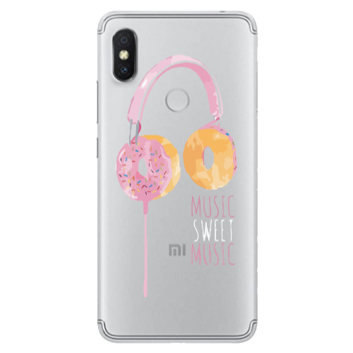 Xiaomi Redmi S2 Donut earphone Transparent Silicone TPU Θήκη