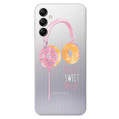 Samsung A24 Donut earphone Transparent Silicone TPU Θήκη