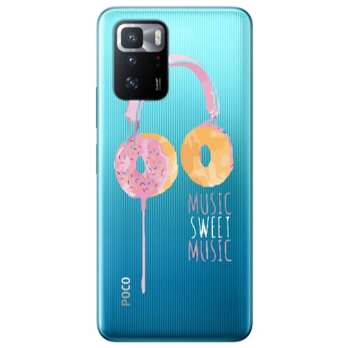 Xiaomi Poco X3 GT Donut earphone Transparent Silicone TPU Θήκη