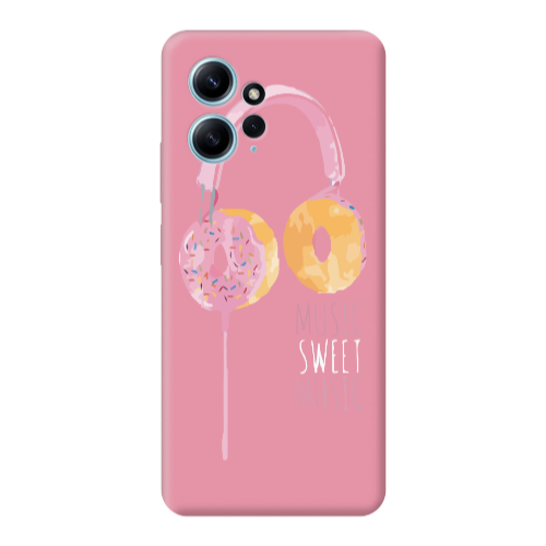 Xiaomi Redmi Note 12 4G Donut earphone Pink Colored Silicone TPU Θήκη