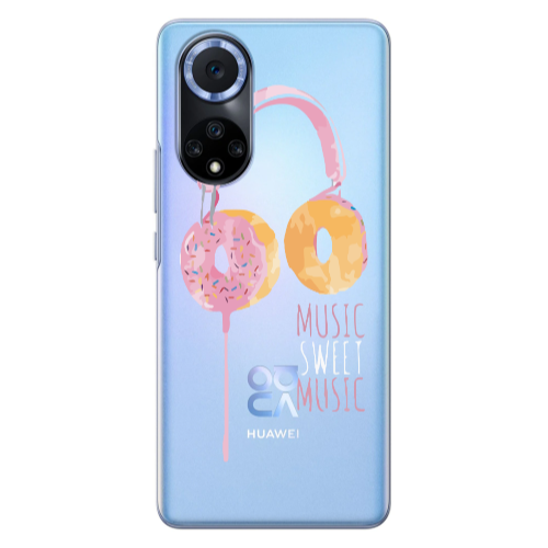 Huawei Nova 9 Donut earphone Transparent Silicone TPU Θήκη