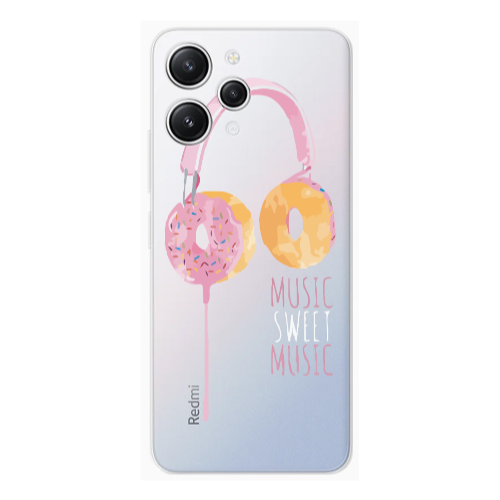 Xiaomi Redmi 12 Donut earphone Transparent Silicone TPU Θήκη