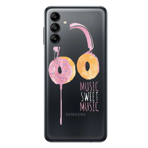Samsung A13 5G Donut earphone Transparent Silicone TPU Θήκη