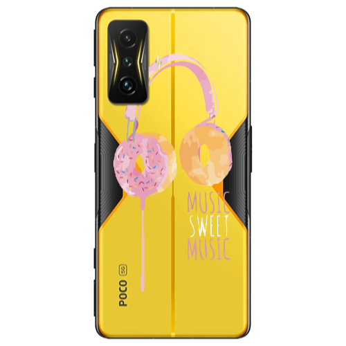 Xiaomi Poco F4 Gt Donut earphone Transparent Silicone TPU Θήκη