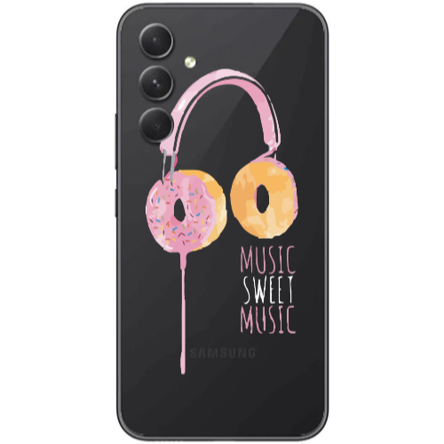 Samsung Galaxy A25 Donut earphone Transparent Silicone TPU Θήκη