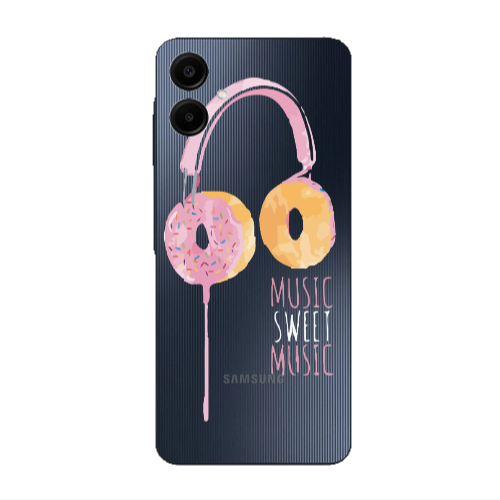 Samsung A06 Donut earphone Transparent Silicone TPU Θήκη