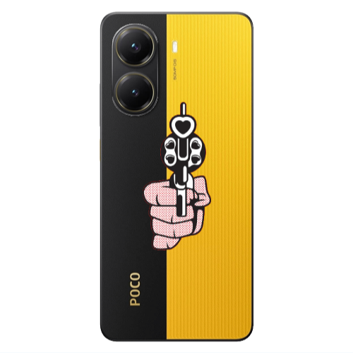 Xiaomi Poco X7 Pro Heart gun Transparent Silicone TPU Θήκη