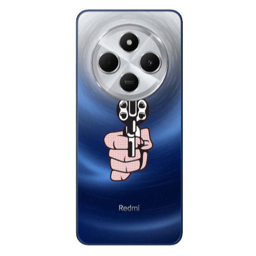 Xiaomi Redmi 14c Heart gun Transparent Silicone TPU Θήκη