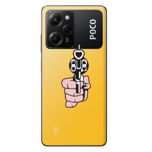 Xiaomi Poco X5 Pro Heart gun Transparent Silicone TPU Θήκη