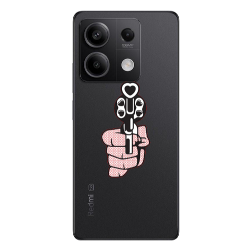 Xiaomi Redmi Note 13Pro 5G Heart gun Transparent Silicone TPU Θήκη