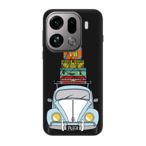 Oppo Find X9 Pro Holiday journey Black Colored Silicone TPU Θήκη