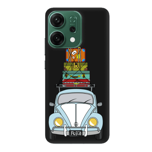 Oppo RENO 14 Holiday journey Black Colored Silicone TPU Θήκη