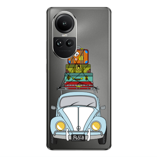 Oppo Reno10 5G Holiday journey Transparent Silicone TPU Θήκη
