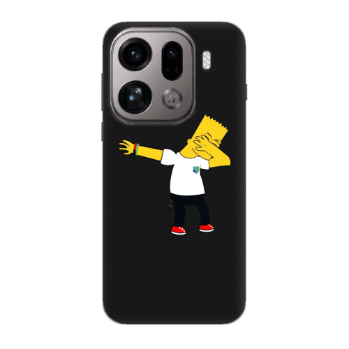 Oppo Find X9 Pro Simpsons2 Black Colored Silicone TPU Θήκη