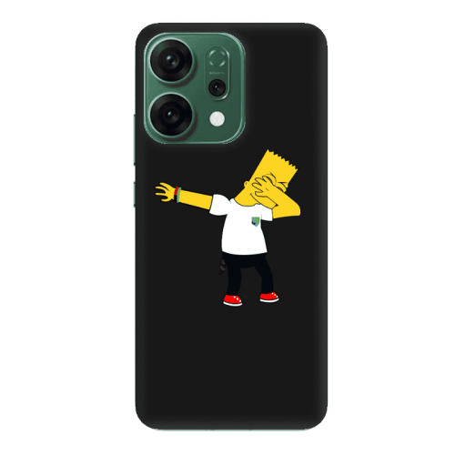 Oppo RENO 14 Simpsons2 Black Colored Silicone TPU Θήκη
