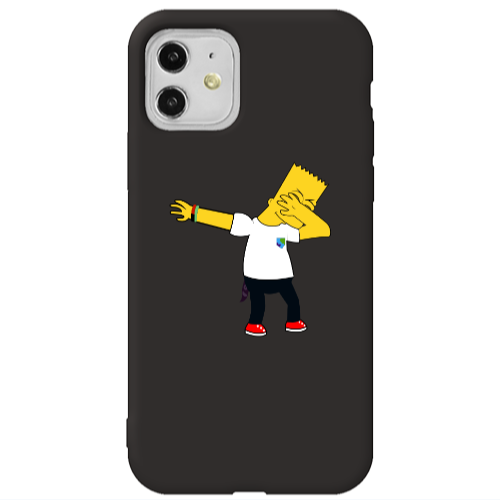 Apple iPhone 11  Simpsons2 Black Colored Silicone TPU Θήκη