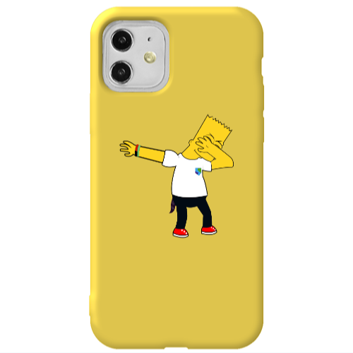 Apple iPhone 11  Simpsons2 Yellow Colored Silicone TPU Θήκη