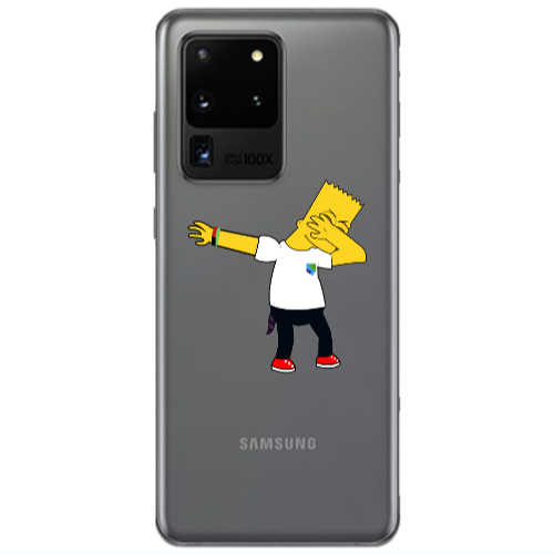 Samsung S20 Ultra Simpsons2 Transparent Silicone TPU Θήκη