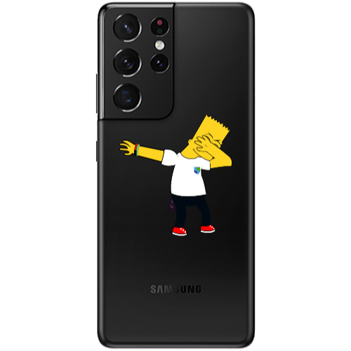Samsung S21 Ultra Simpsons2 Transparent Silicone TPU Θήκη