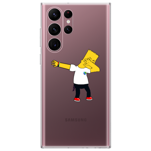 Samsung S22 Ultra Simpsons2 Transparent Silicone TPU Θήκη
