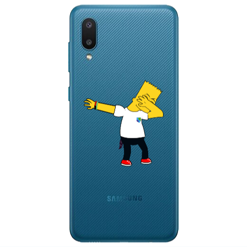 Samsung A02 Simpsons2 Transparent Silicone TPU Θήκη