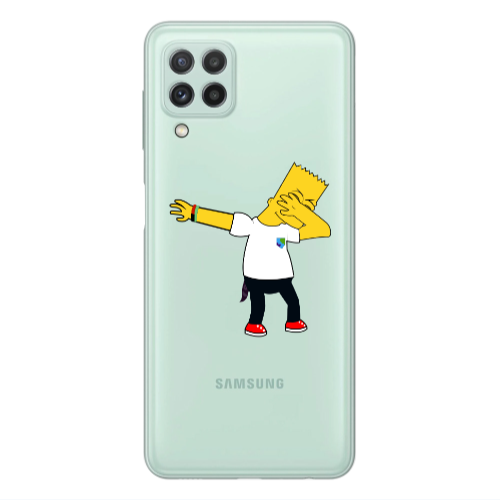 Samsung A22 4G Simpsons2 Transparent Silicone TPU Θήκη