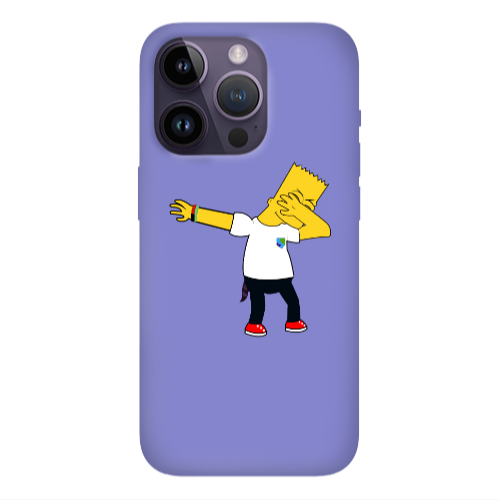 Apple iPhone 14 Pro  Simpsons2 Purple Colored Silicone TPU Θήκη